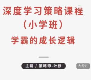 叶修深度学习合集小初高 - 截图