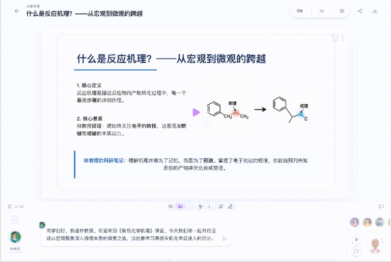 清华团队开源！1 键生成多 Agent 智能体 AI 课堂。