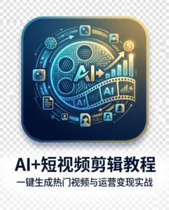 AI+短视频剪辑教程：一键生成热门视频与运营变现实战