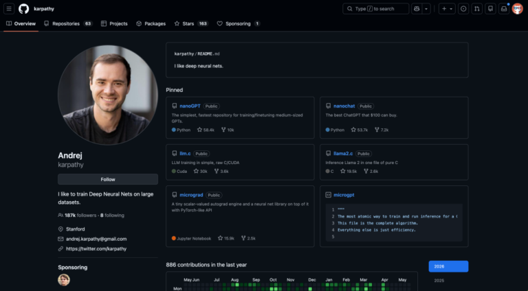 Karpathy 加入 Anthropic 了,盘点他开源的 5 个硬核 GitHub 项目。