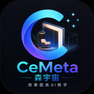 CeMeta森宇宙效果图类AI教学，打造专业级AI视觉作品