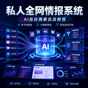 私人全网情报系统：自动汇总公众号B站抖音，AI筛重点生成日报，信息不再错过 (教程+源代码) 配图