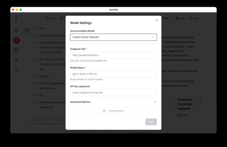 Custom OpenAI Endpoint Configuration
